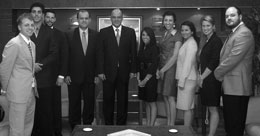 With the President of Cyprus House of Representatives, Marios Garoyian.