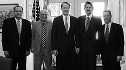 Nick Larigakis, Gene Rossides, Ambassador Daniel Smith, Kostas Alexakis, James Marketos.